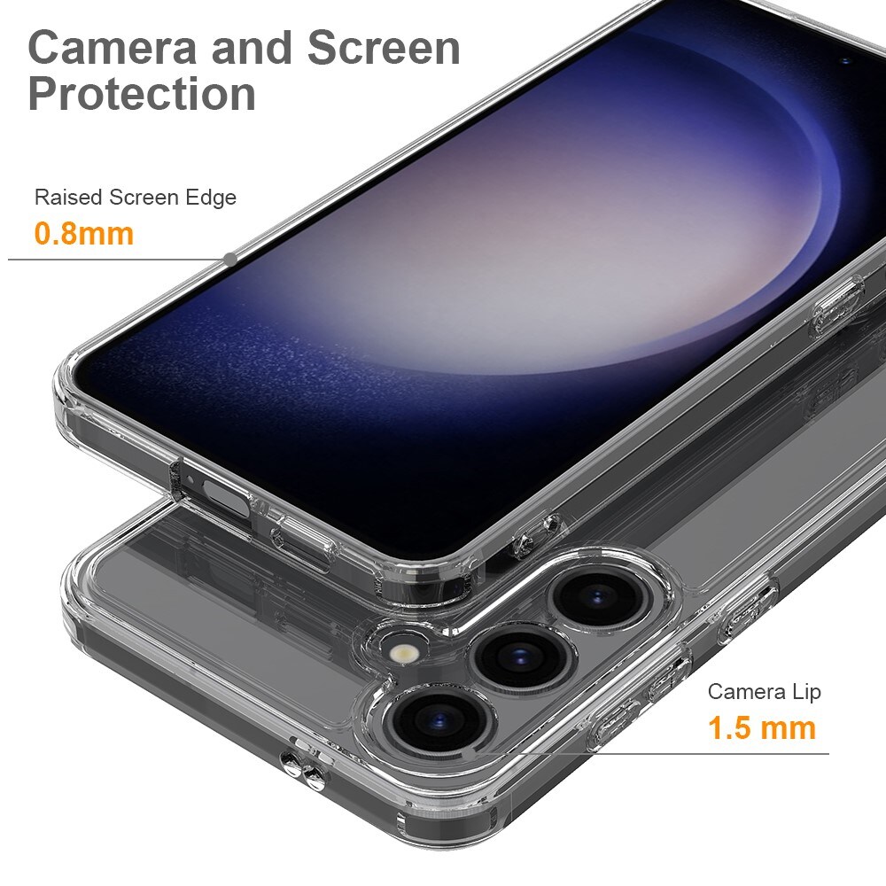 Samsung Galaxy S24 Crystal Hybrid-cover, Gennemsigtig