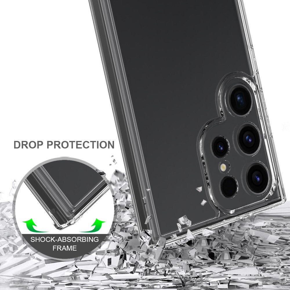 Samsung Galaxy S24 Ultra Crystal Hybrid-cover, Gennemsigtig