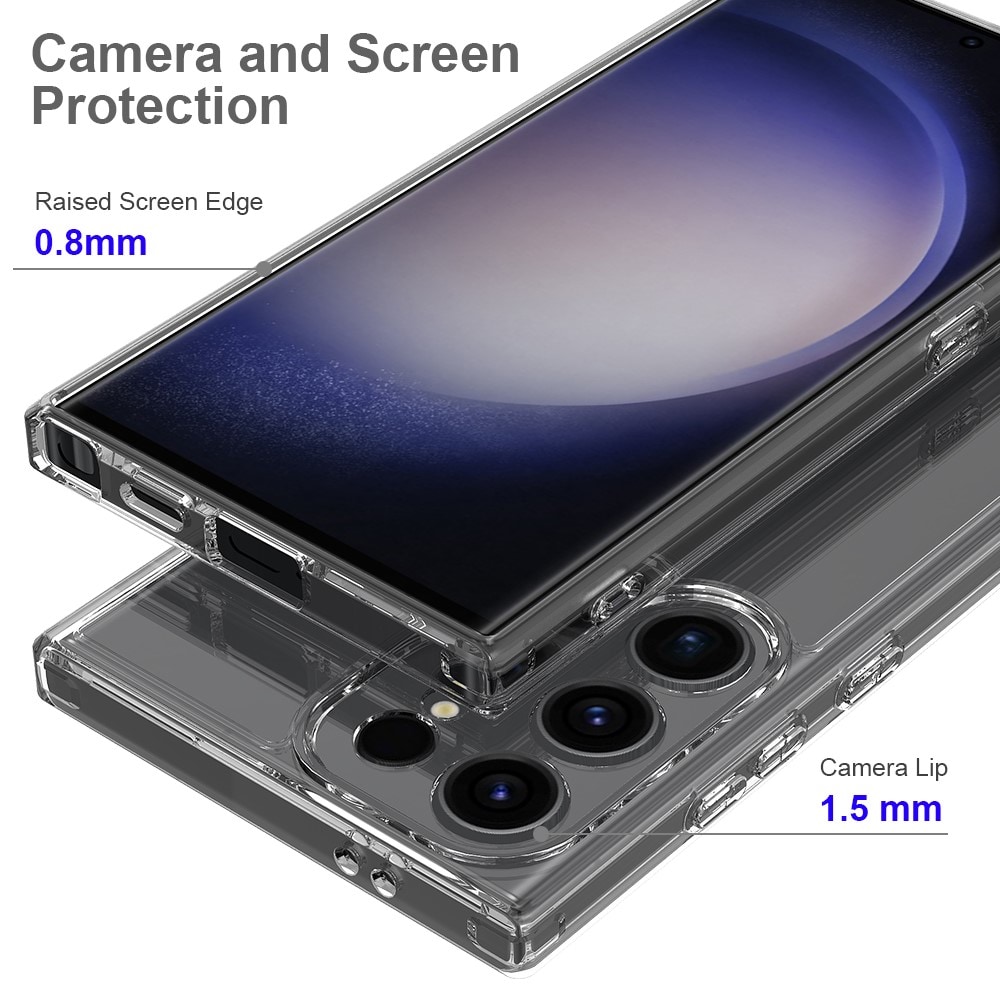 Samsung Galaxy S24 Ultra Crystal Hybrid-cover, Gennemsigtig