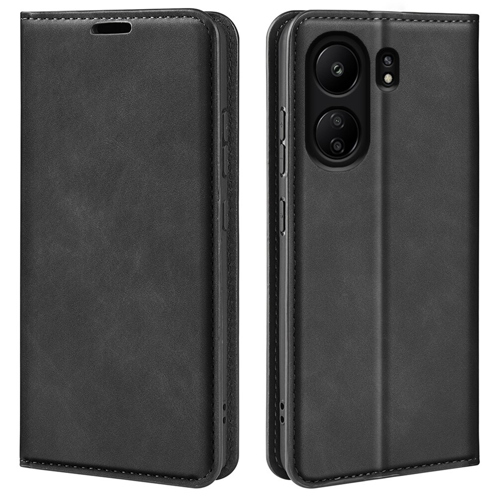 Xiaomi Redmi 14C Slankt etui med kortholder, Sort