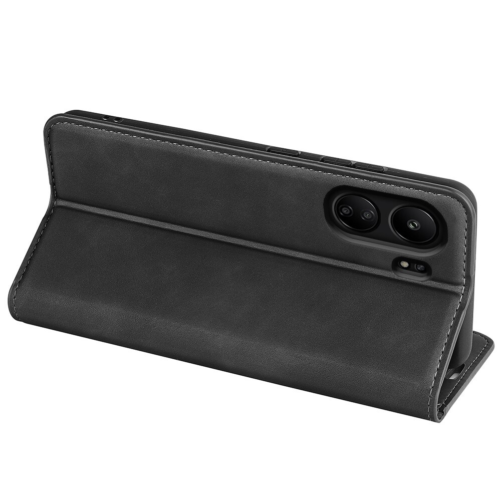 Xiaomi Redmi 13C Slankt etui med kortholder, Sort