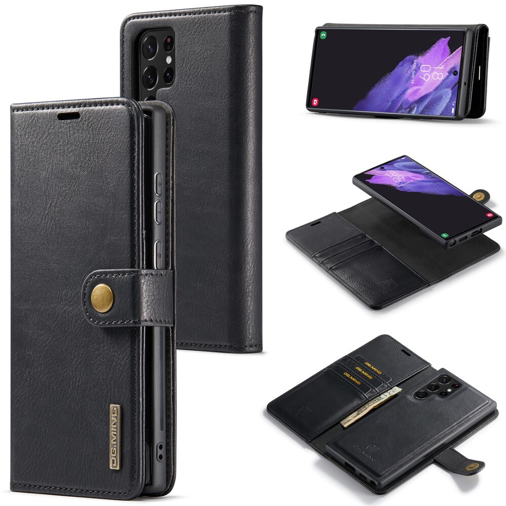 Samsung Galaxy S24 Ultra Pungetui med aftageligt cover, Black