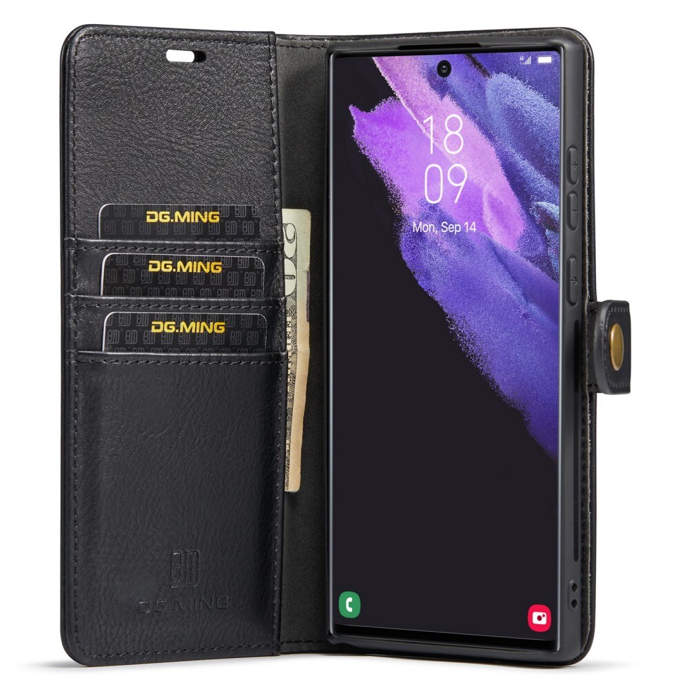 Samsung Galaxy S24 Ultra Pungetui med aftageligt cover, Black