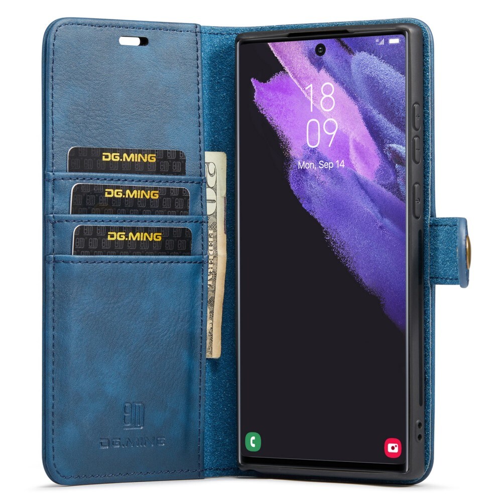 Samsung Galaxy S24 Ultra Pungetui med aftageligt cover, Blue