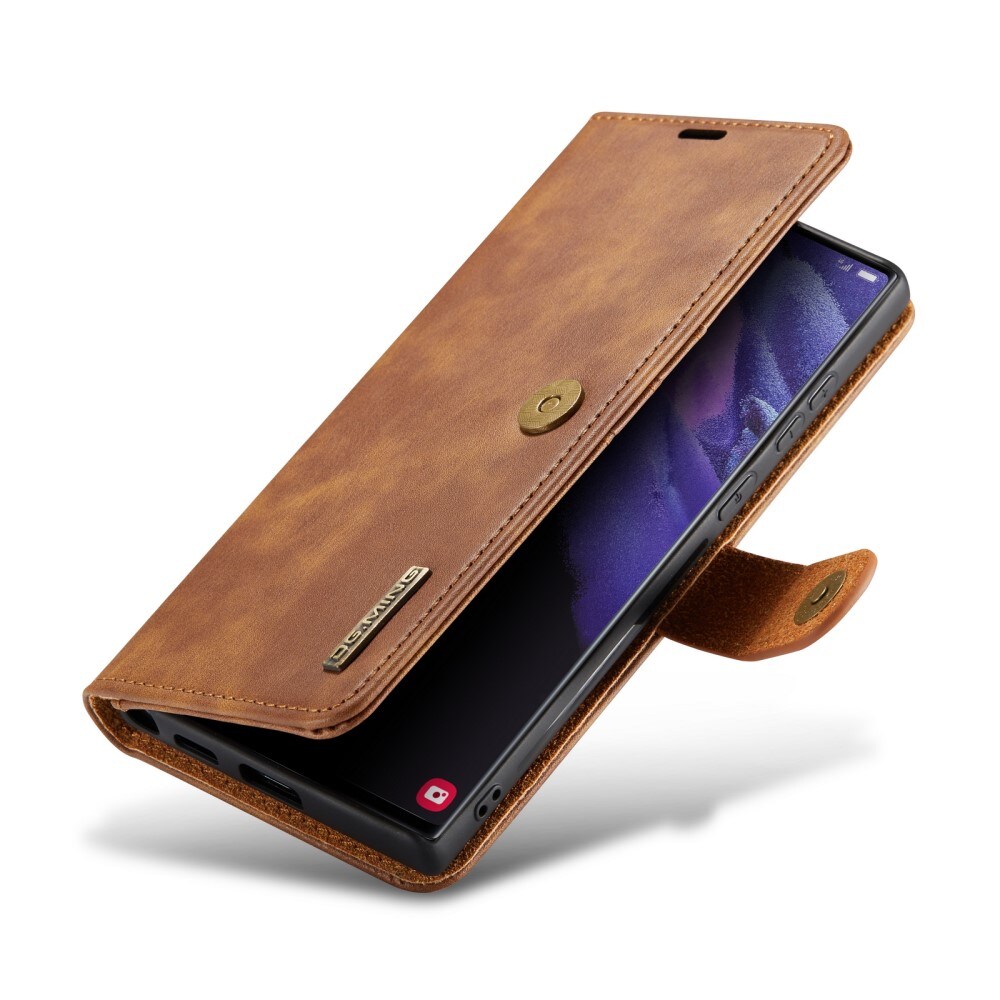 Samsung Galaxy S24 Ultra Pungetui med aftageligt cover, Cognac