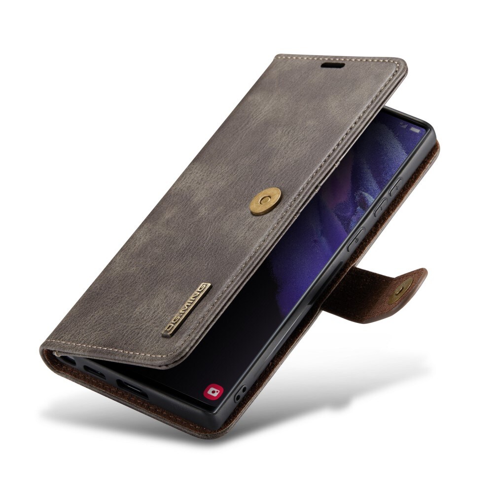 Samsung Galaxy S24 Ultra Pungetui med aftageligt cover, Brown