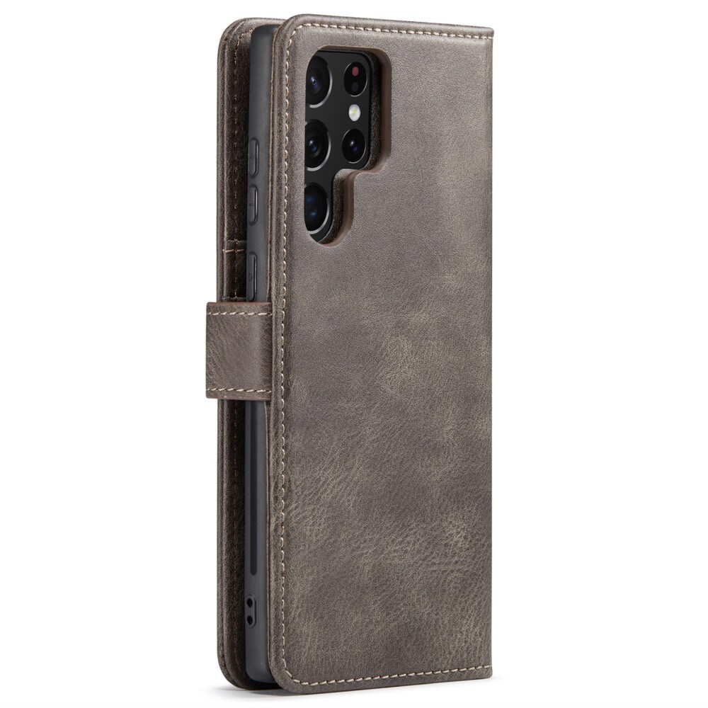 Samsung Galaxy S24 Ultra Pungetui med aftageligt cover, Brown