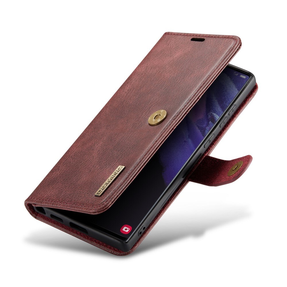 Samsung Galaxy S24 Ultra Pungetui med aftageligt cover, Red