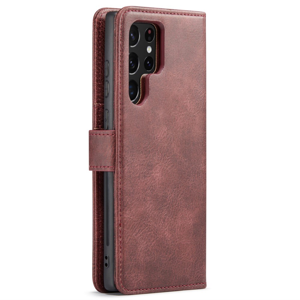 Samsung Galaxy S24 Ultra Pungetui med aftageligt cover, Red