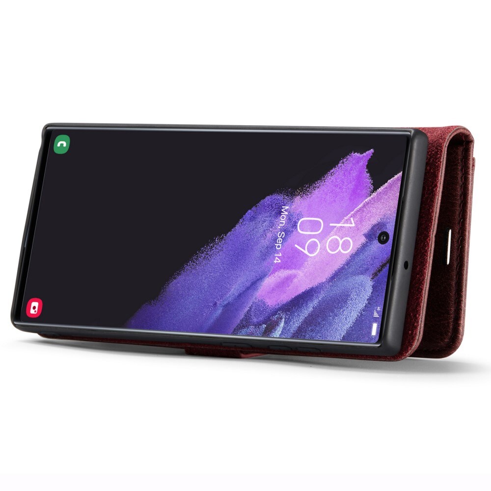 Samsung Galaxy S24 Ultra Pungetui med aftageligt cover, Red