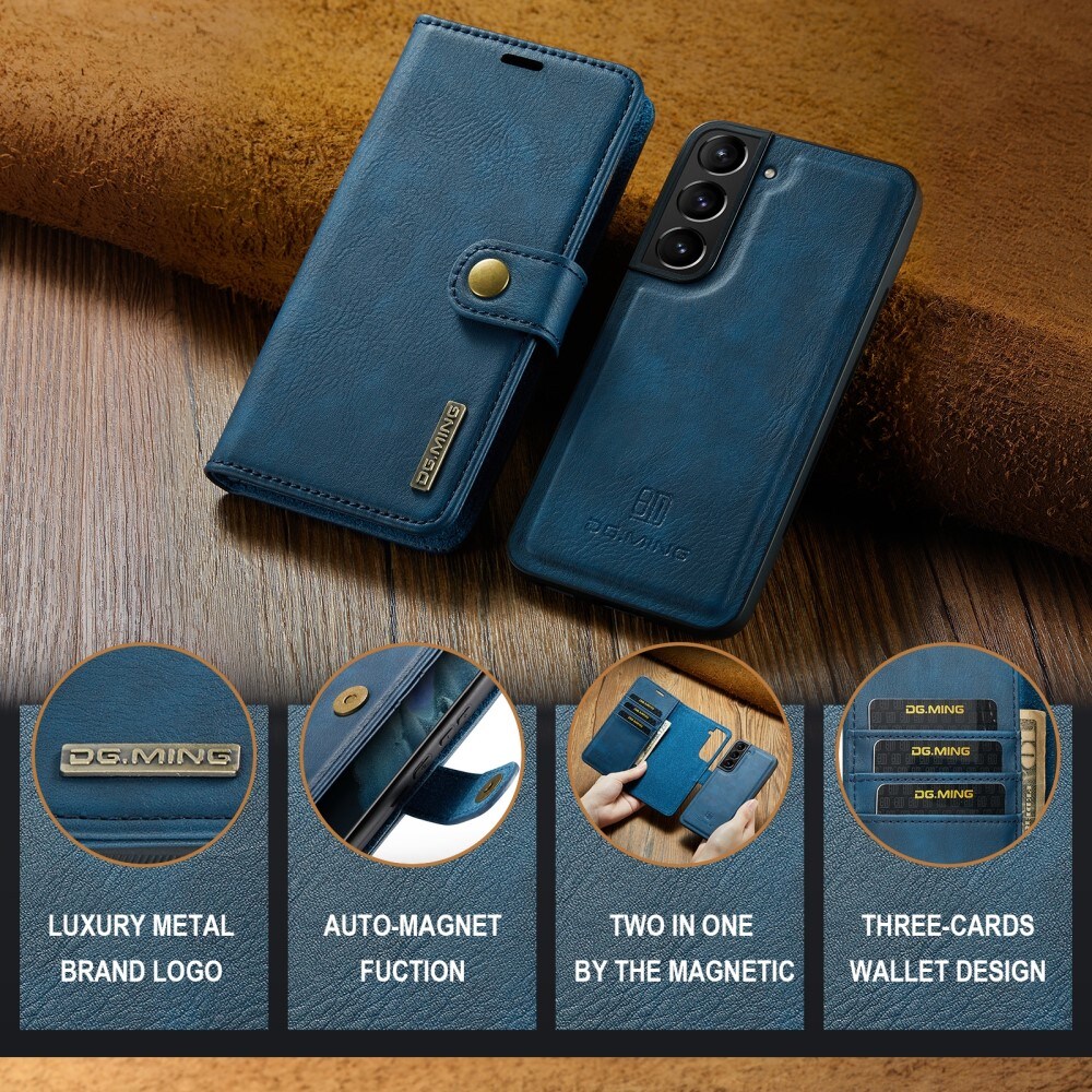 Samsung Galaxy S24 Pungetui med aftageligt cover, Blue
