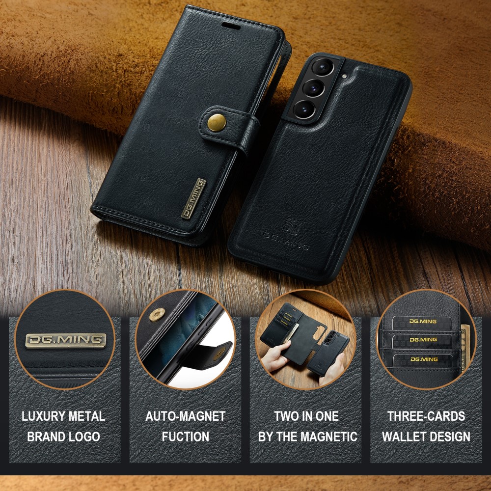 Samsung Galaxy S24 Pungetui med aftageligt cover, Black