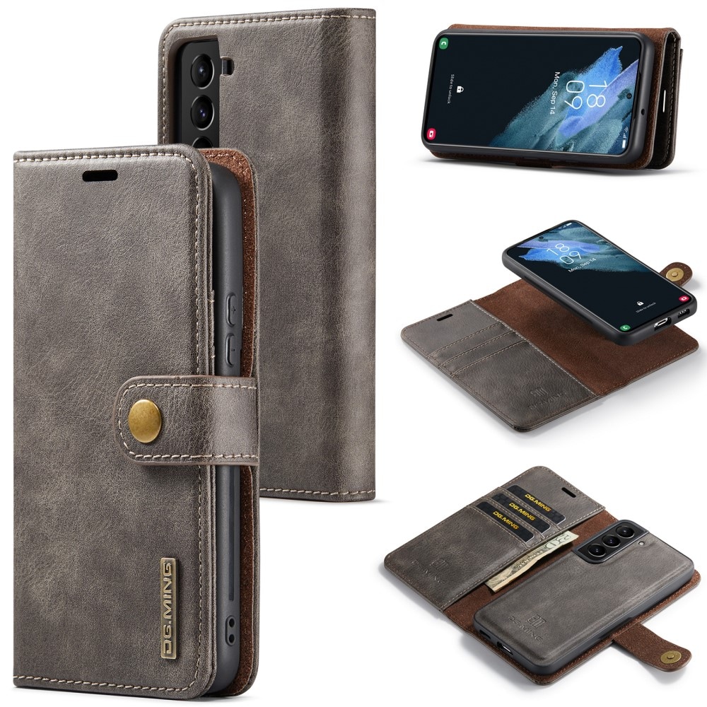 Samsung Galaxy S24 Pungetui med aftageligt cover, Brown