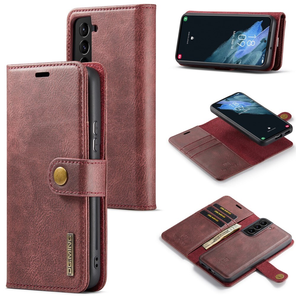 Samsung Galaxy S24 Pungetui med aftageligt cover, Red