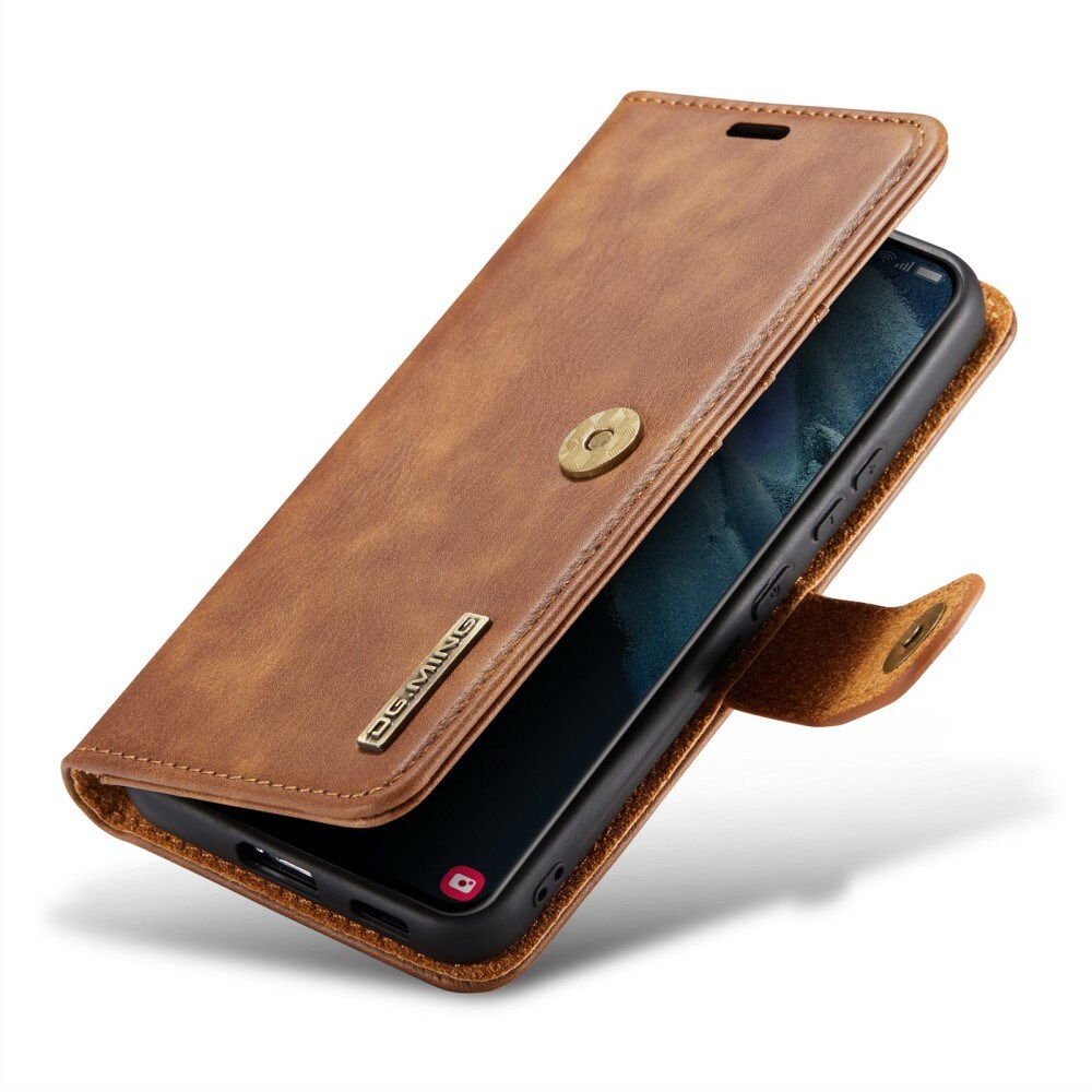 Samsung Galaxy S24 Plus Pungetui med aftageligt cover, Cognac