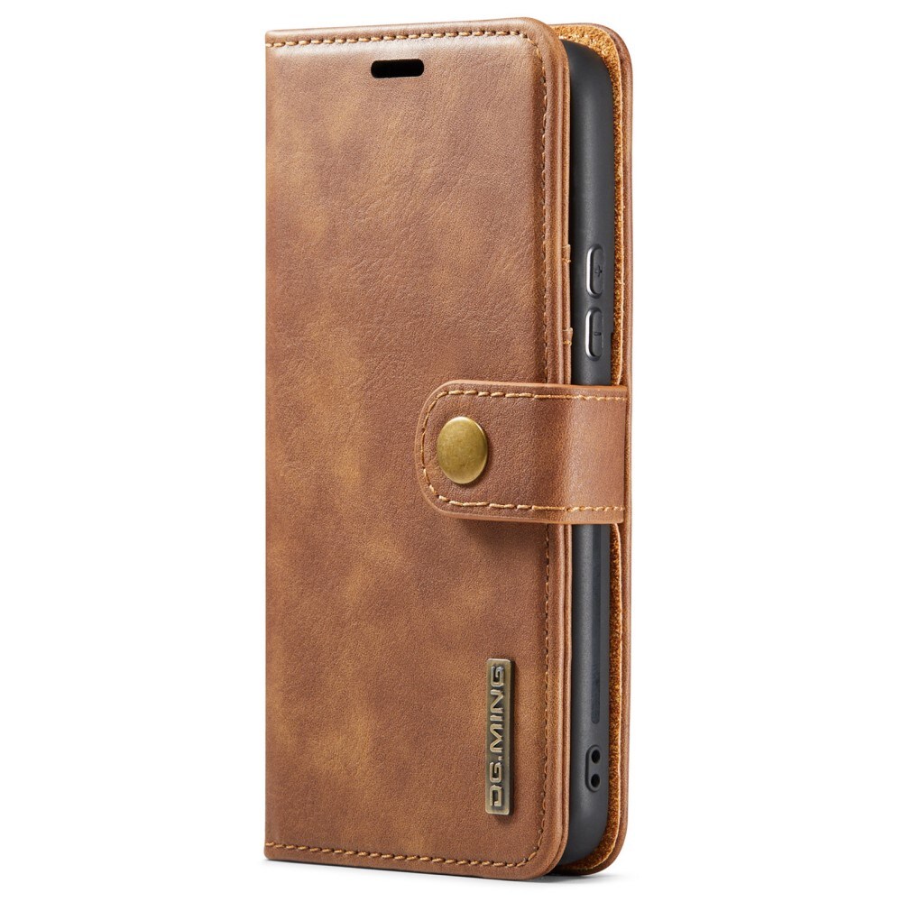 Samsung Galaxy S24 Plus Pungetui med aftageligt cover, Cognac