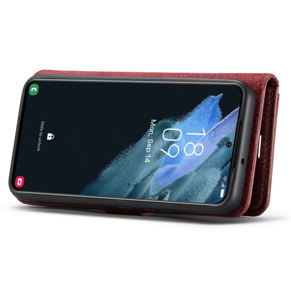 Samsung Galaxy S24 Plus Pungetui med aftageligt cover, Red
