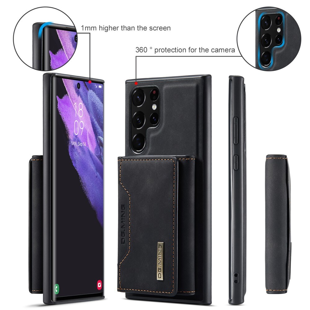 Samsung Galaxy S24 Ultra Cover med aftagelig pung, Sort