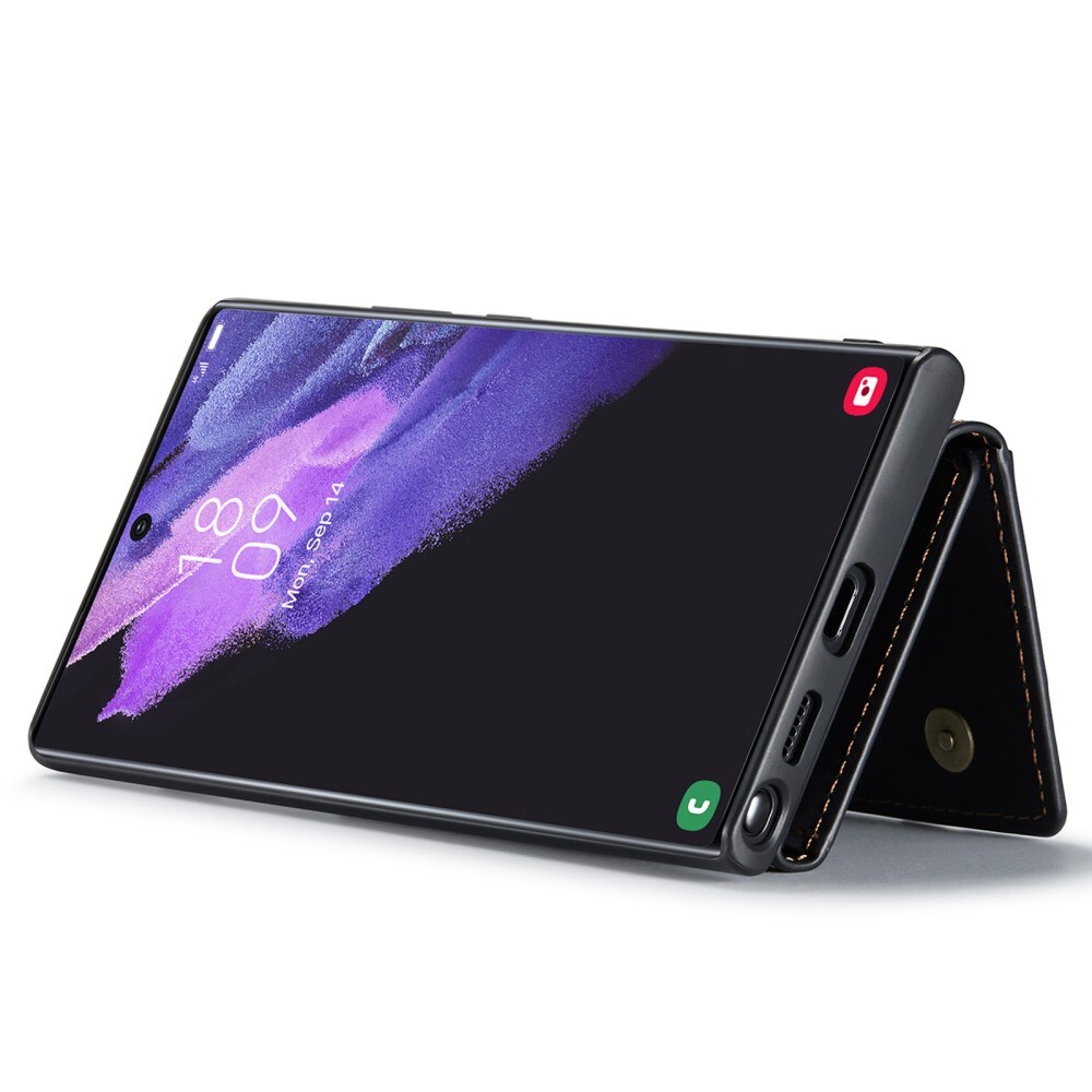 Samsung Galaxy S24 Ultra Cover med aftagelig pung, Sort