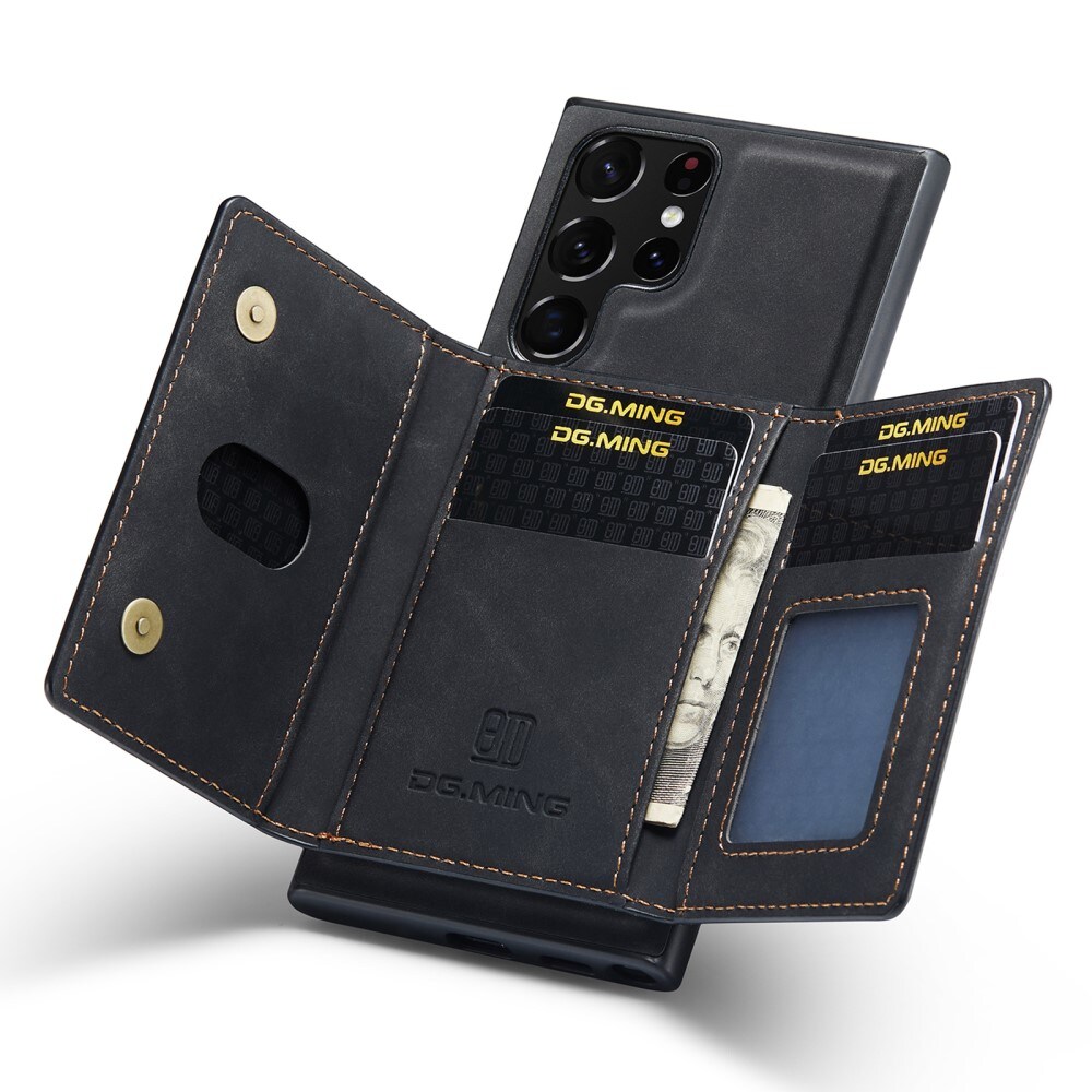 Samsung Galaxy S24 Ultra Cover med aftagelig pung, Sort
