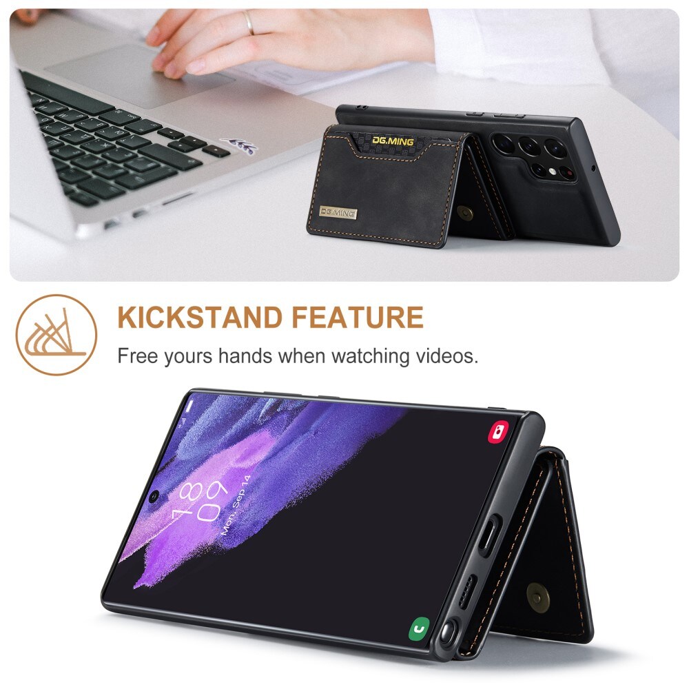 Samsung Galaxy S24 Ultra Cover med aftagelig pung, Sort