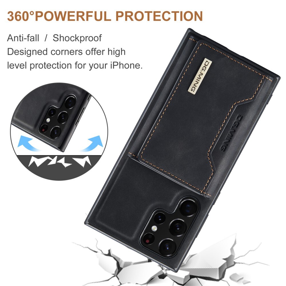 Samsung Galaxy S24 Ultra Cover med aftagelig pung, Sort