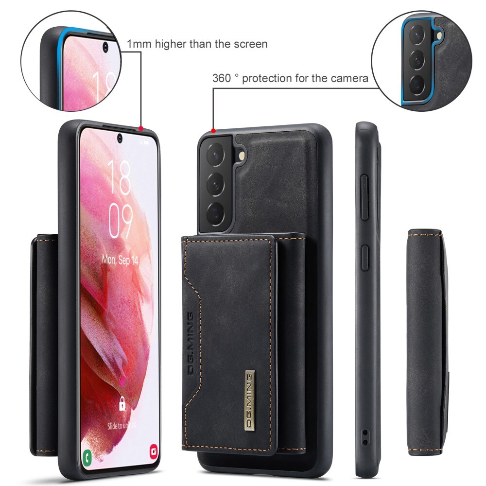 Samsung Galaxy S24 Plus Cover med aftagelig pung, Sort