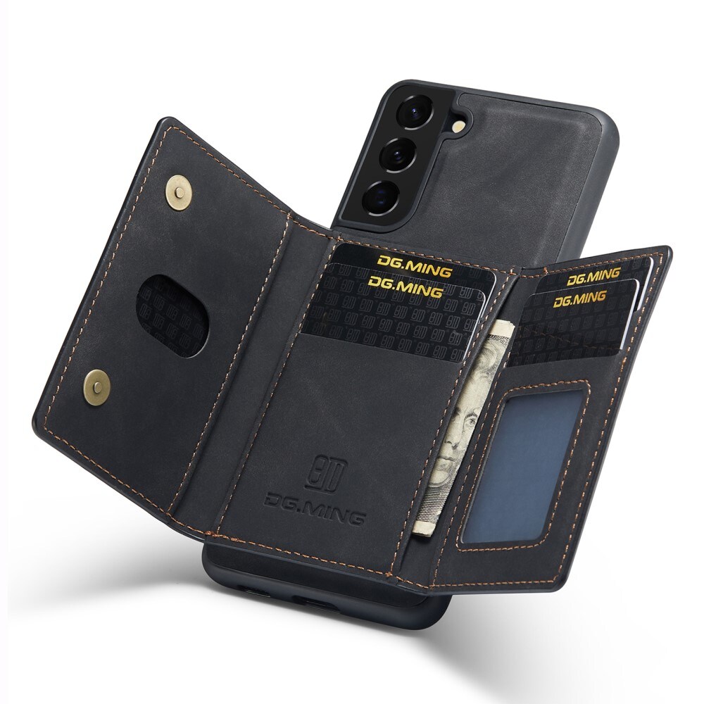 Samsung Galaxy S24 Plus Cover med aftagelig pung, Sort