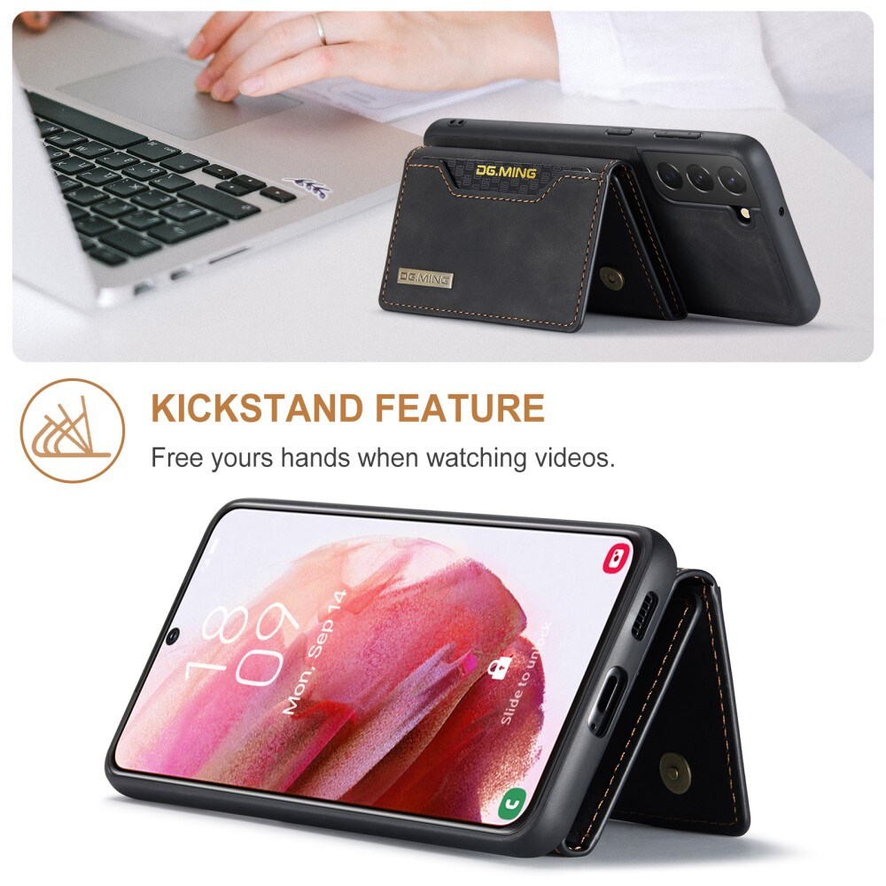 Samsung Galaxy S24 Plus Cover med aftagelig pung, Sort