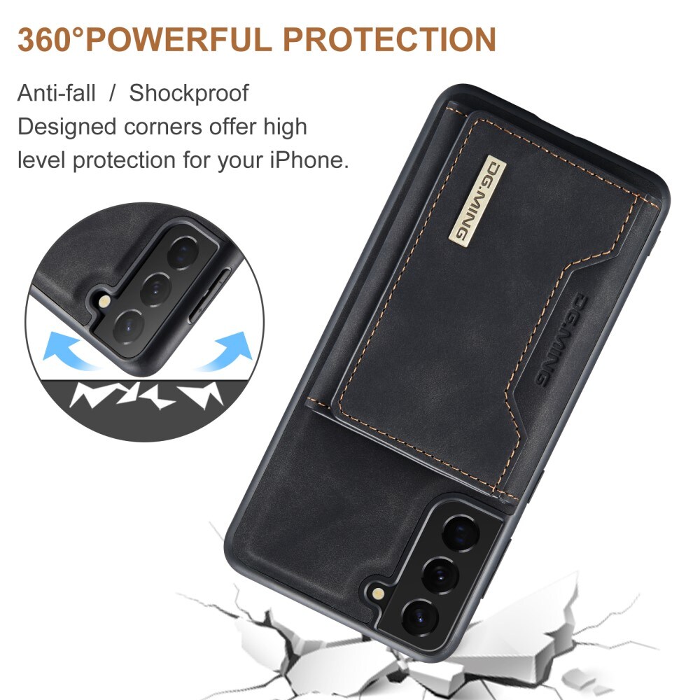 Samsung Galaxy S24 Plus Cover med aftagelig pung, Sort