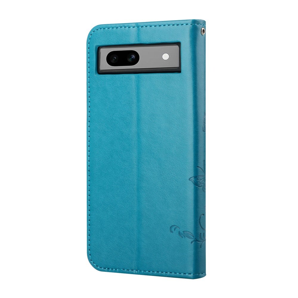 Google Pixel 8a Mobiletui med sommerfugle, Blå