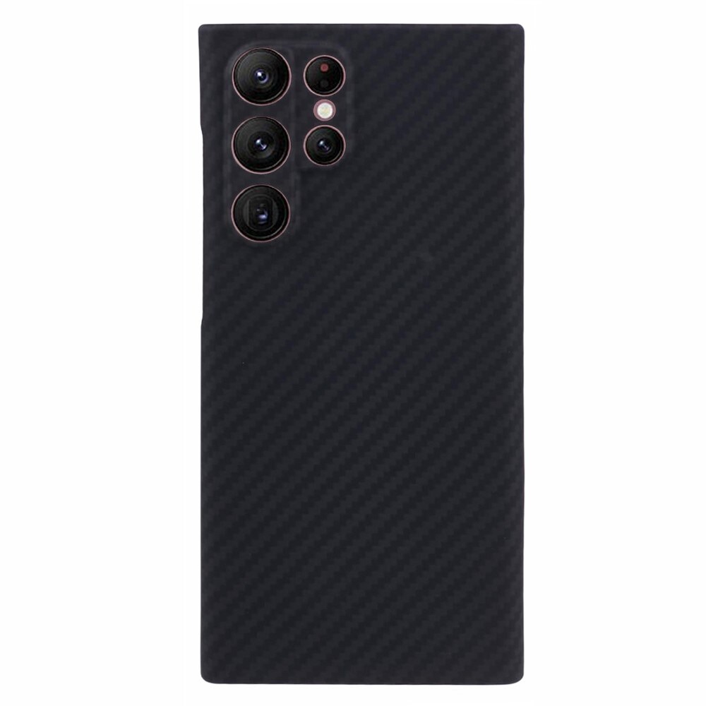 Samsung Galaxy S23 Ultra Slankt cover i aramidfiber, Sort