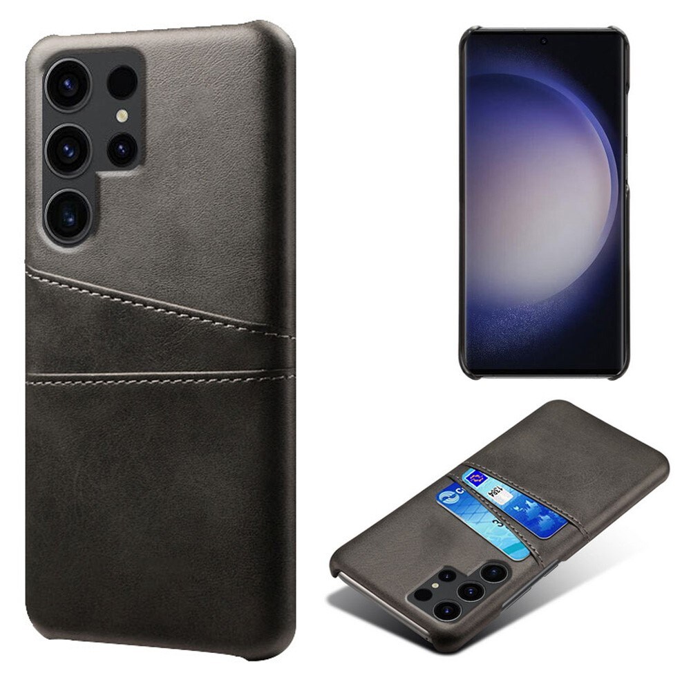 Samsung Galaxy S24 Ultra Smart cover med 2 kortholdere, Sort
