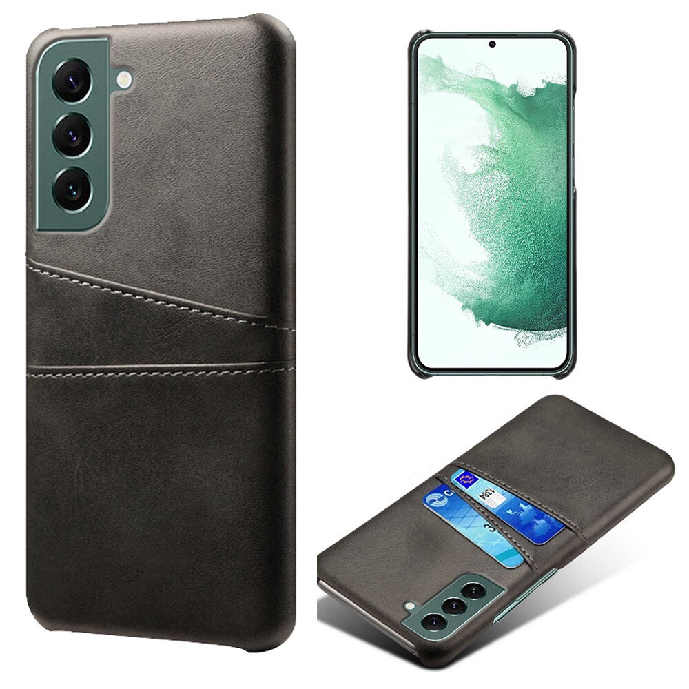 Samsung Galaxy S24 Smart cover med 2 kortholdere, Sort
