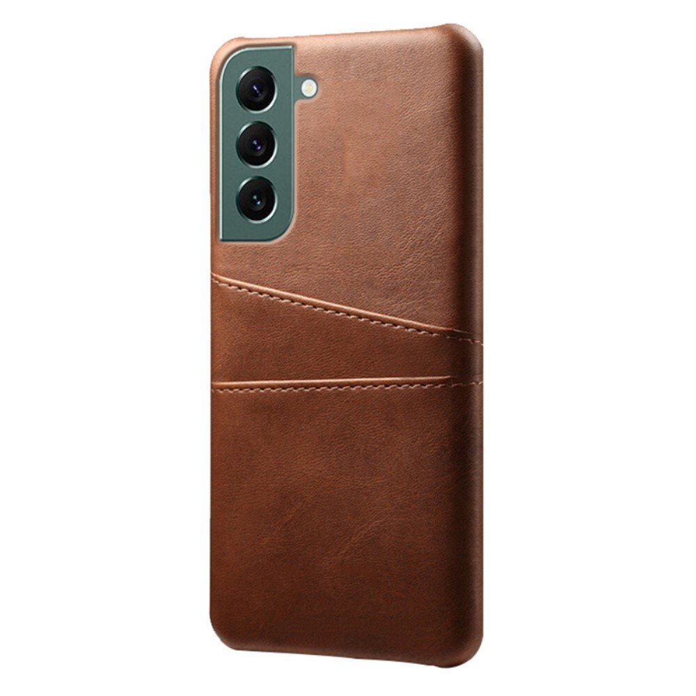 Samsung Galaxy S25 Smart cover med 2 kortholdere, Brun