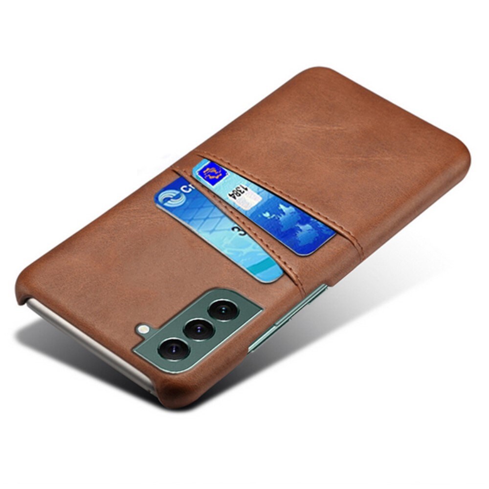 Samsung Galaxy S25 Smart cover med 2 kortholdere, Brun