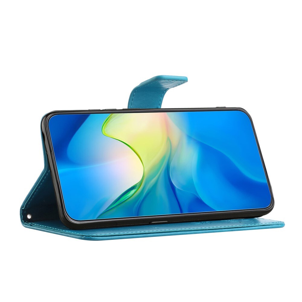 Samsung Galaxy A35 Mobiletui med sommerfugle, Blå