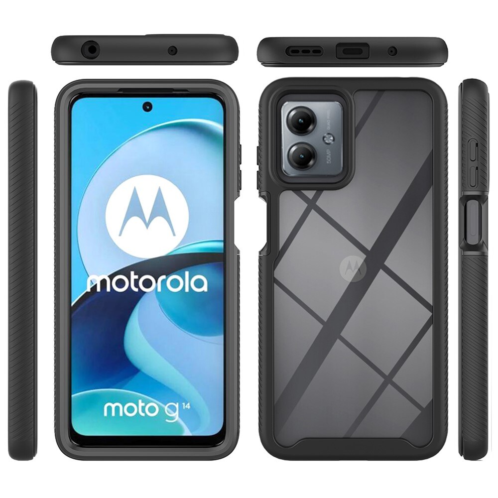 Motorola Moto G14 Mobilcover Full Protection, Sort
