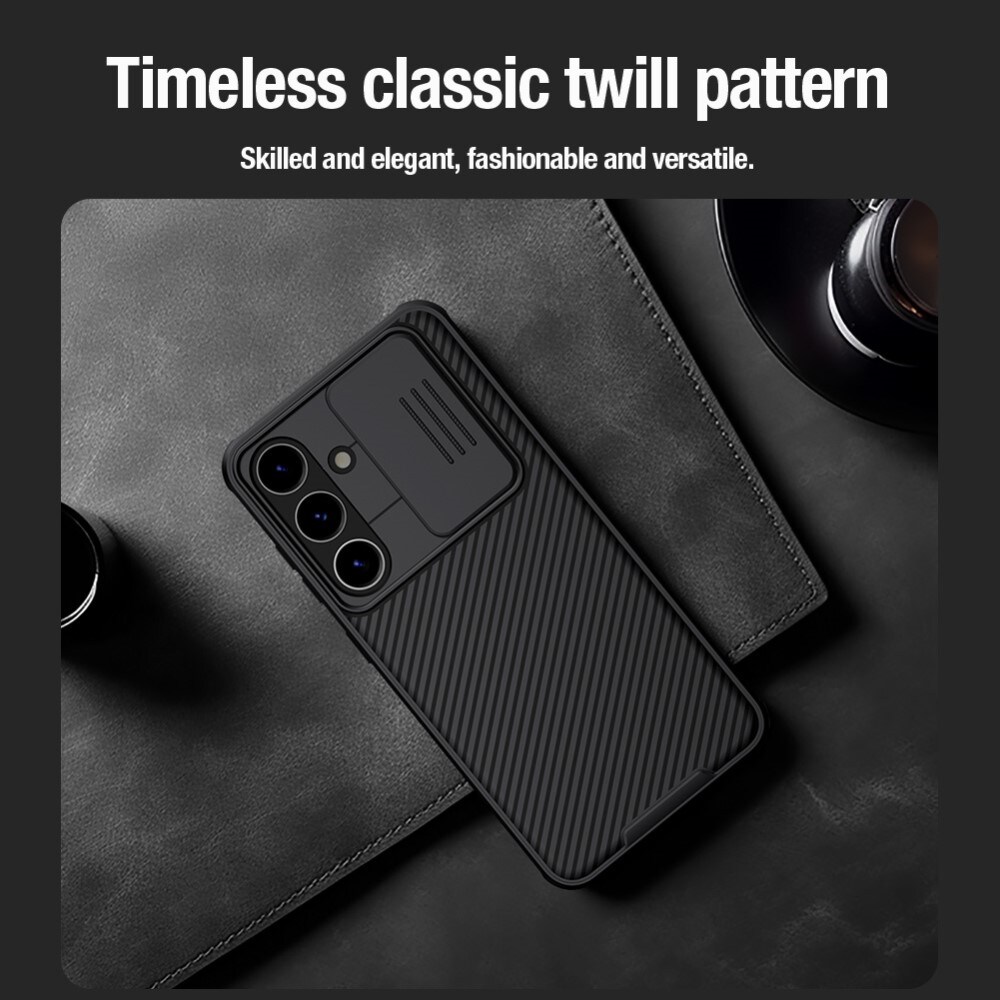 Samsung Galaxy S24 Cover med kamerabeskyttelse - CamShield, Sort