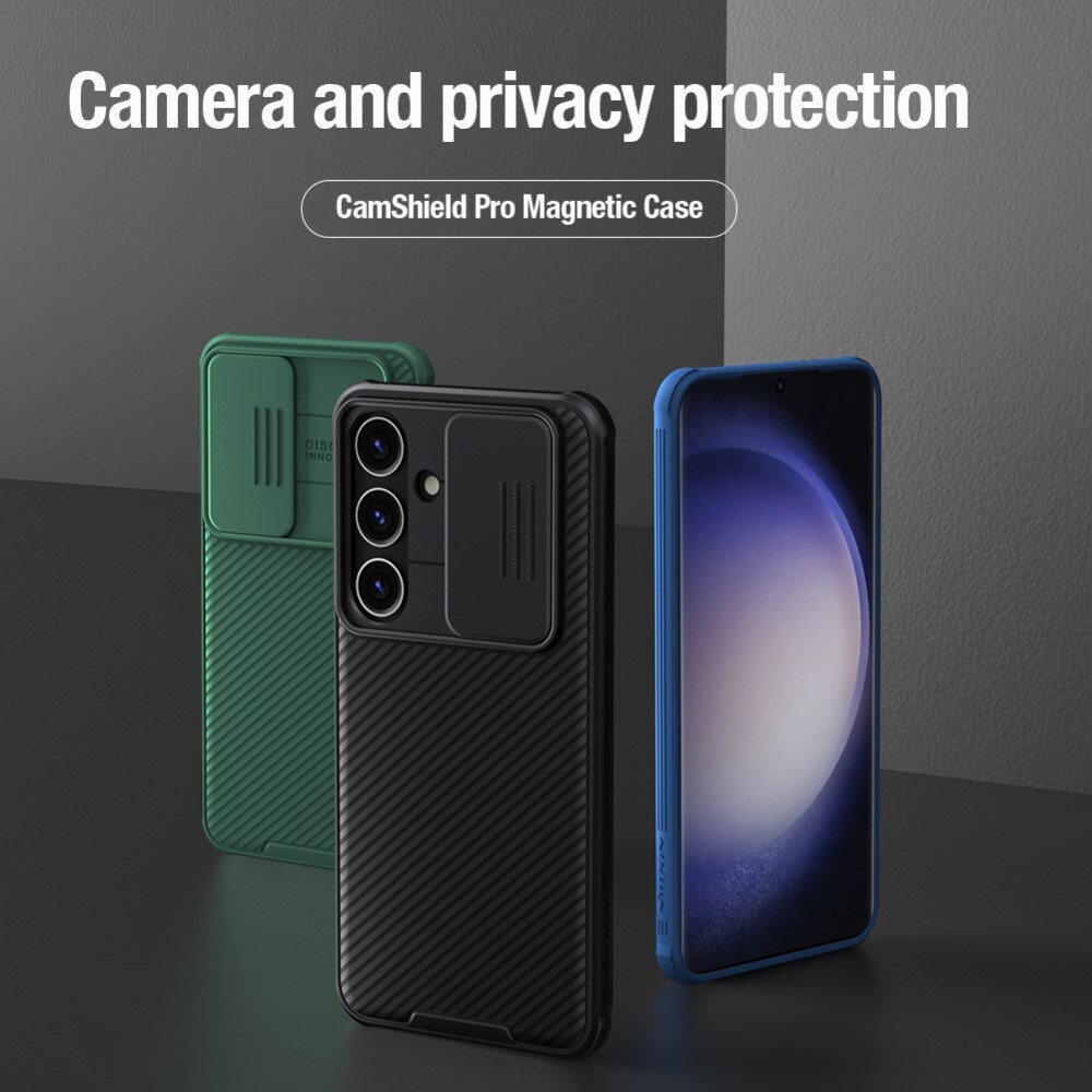 Samsung Galaxy S24 Plus Cover med kamerabeskyttelse - CamShield, Sort