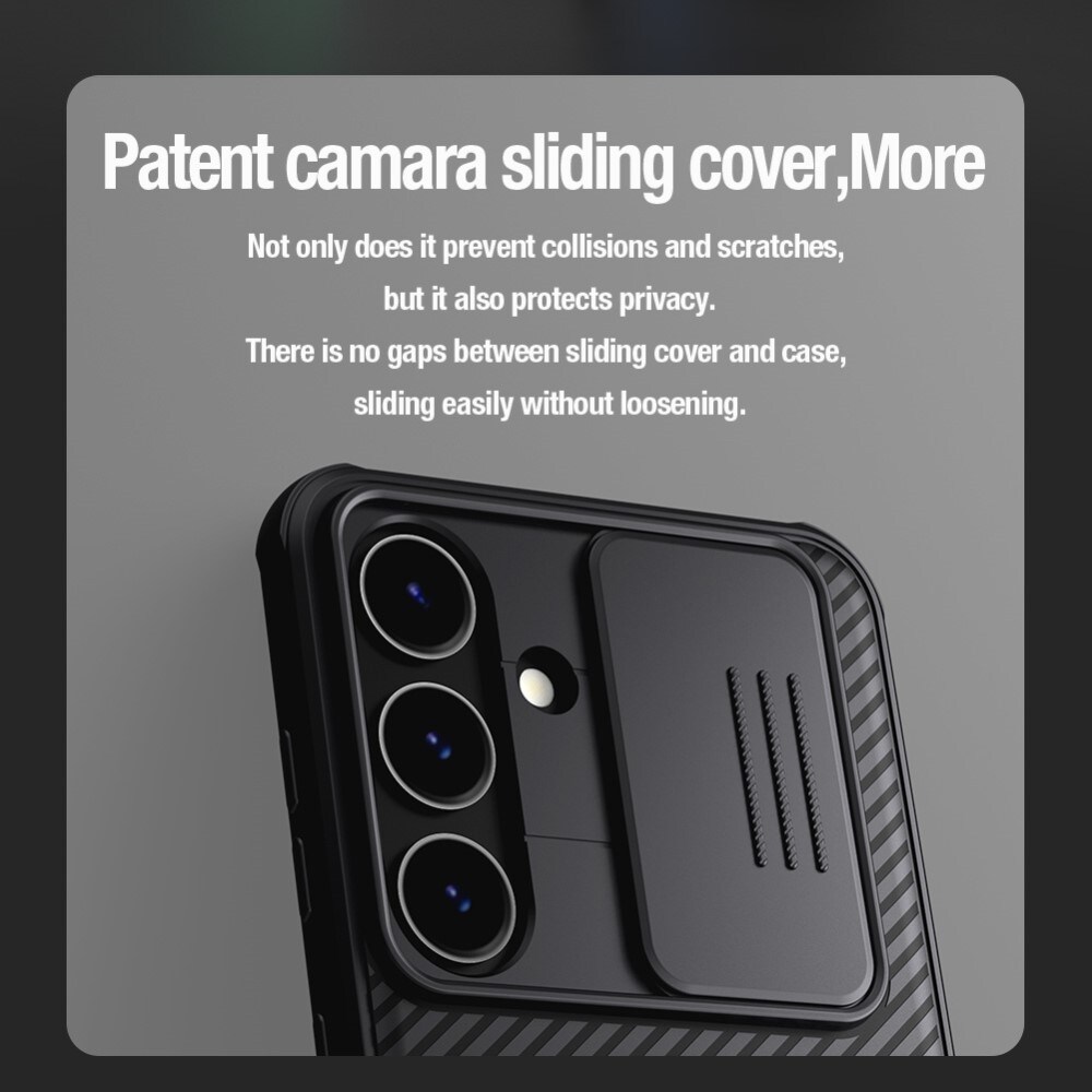 Samsung Galaxy S24 Plus Cover med kamerabeskyttelse - CamShield, Sort