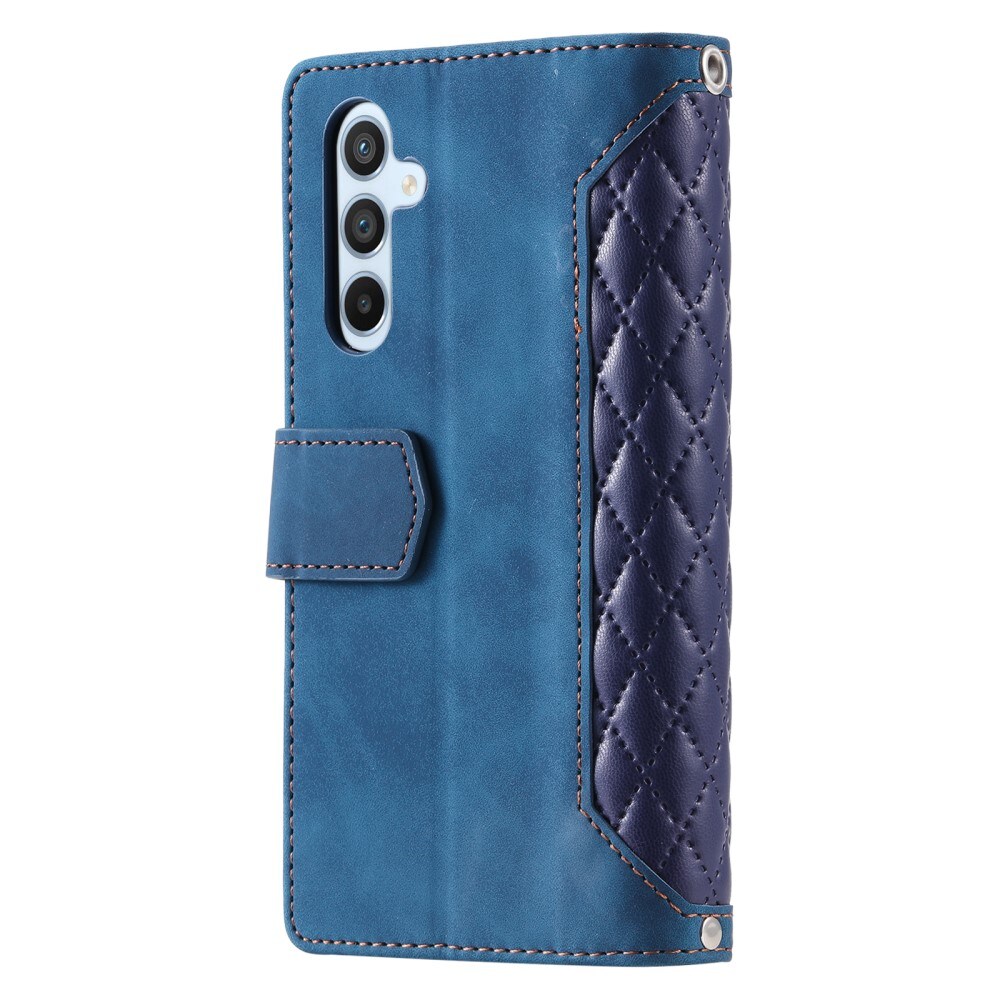 Samsung Galaxy A55 Quiltet pungtaske, Blå