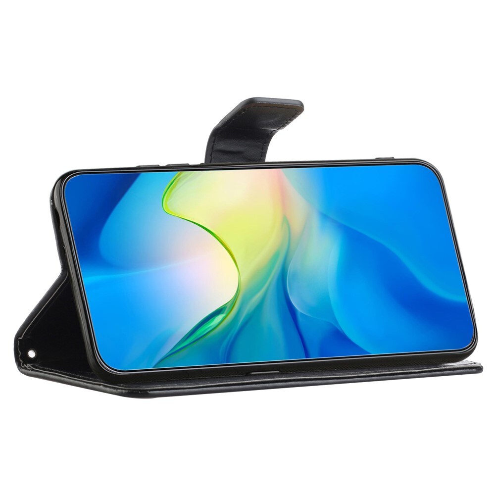 Samsung Galaxy A55 Mobiletui med sommerfugle, Sort