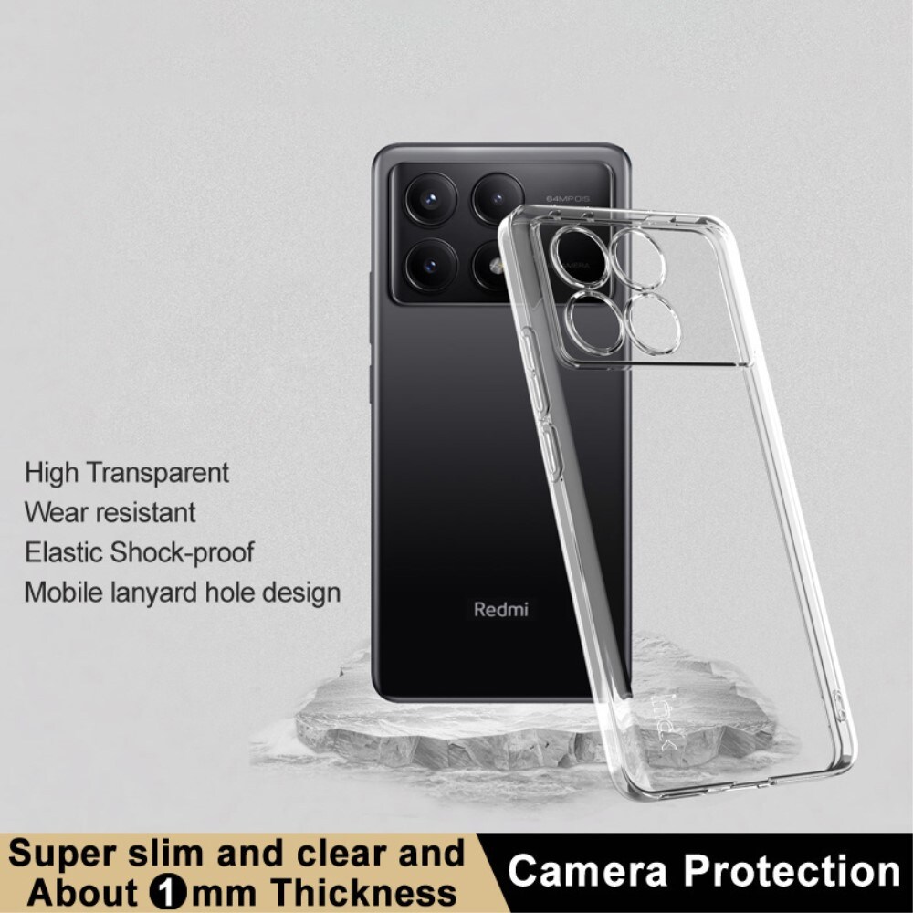 Xiaomi Poco X6 Pro Cover i TPU, Gennemsigtig