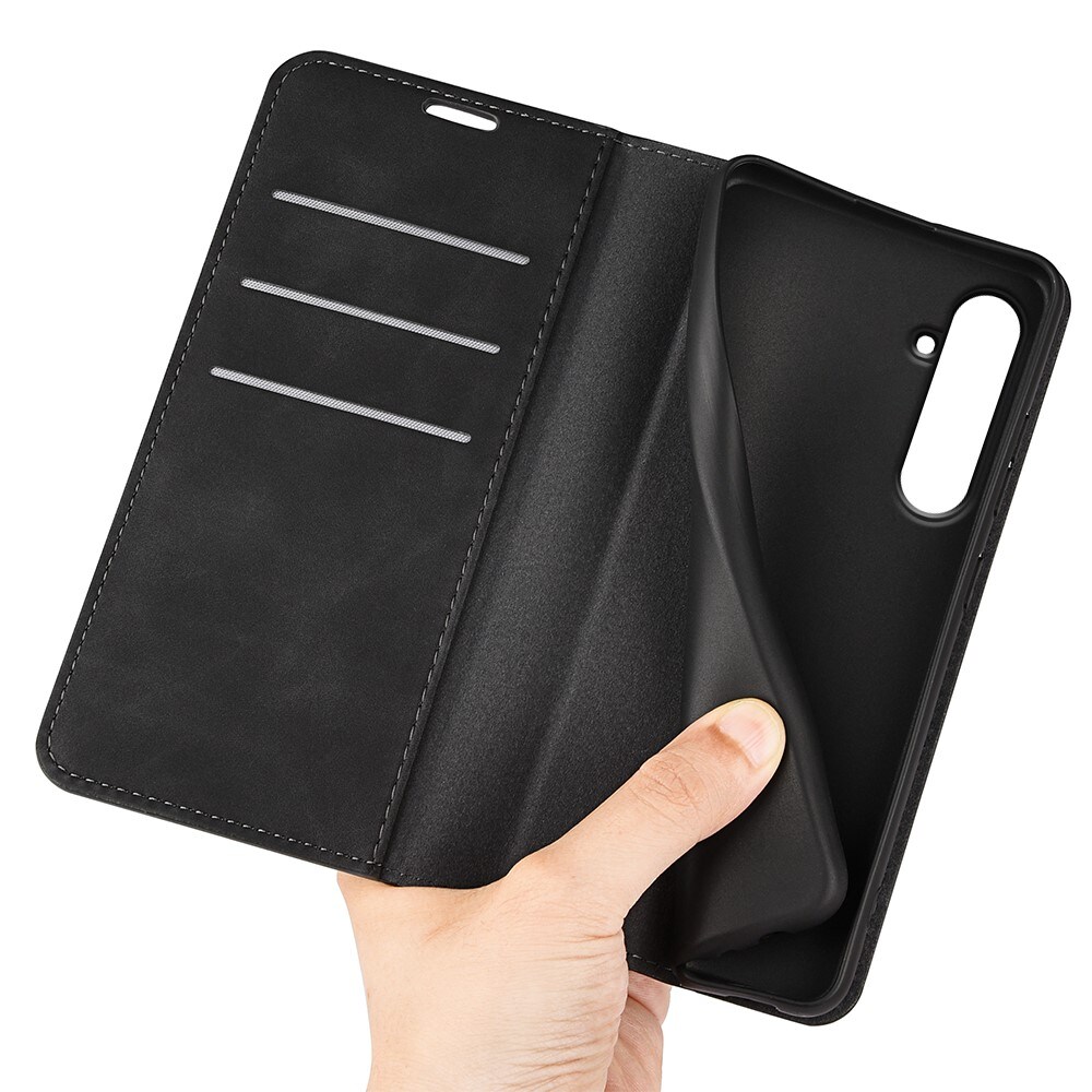 Samsung Galaxy A55 Slankt etui med kortholder, Sort