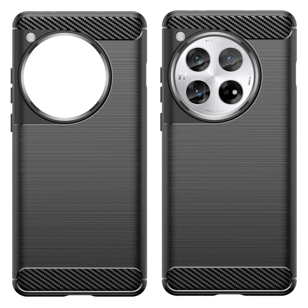  OnePlus 12 TPU-cover Brushed, Sort