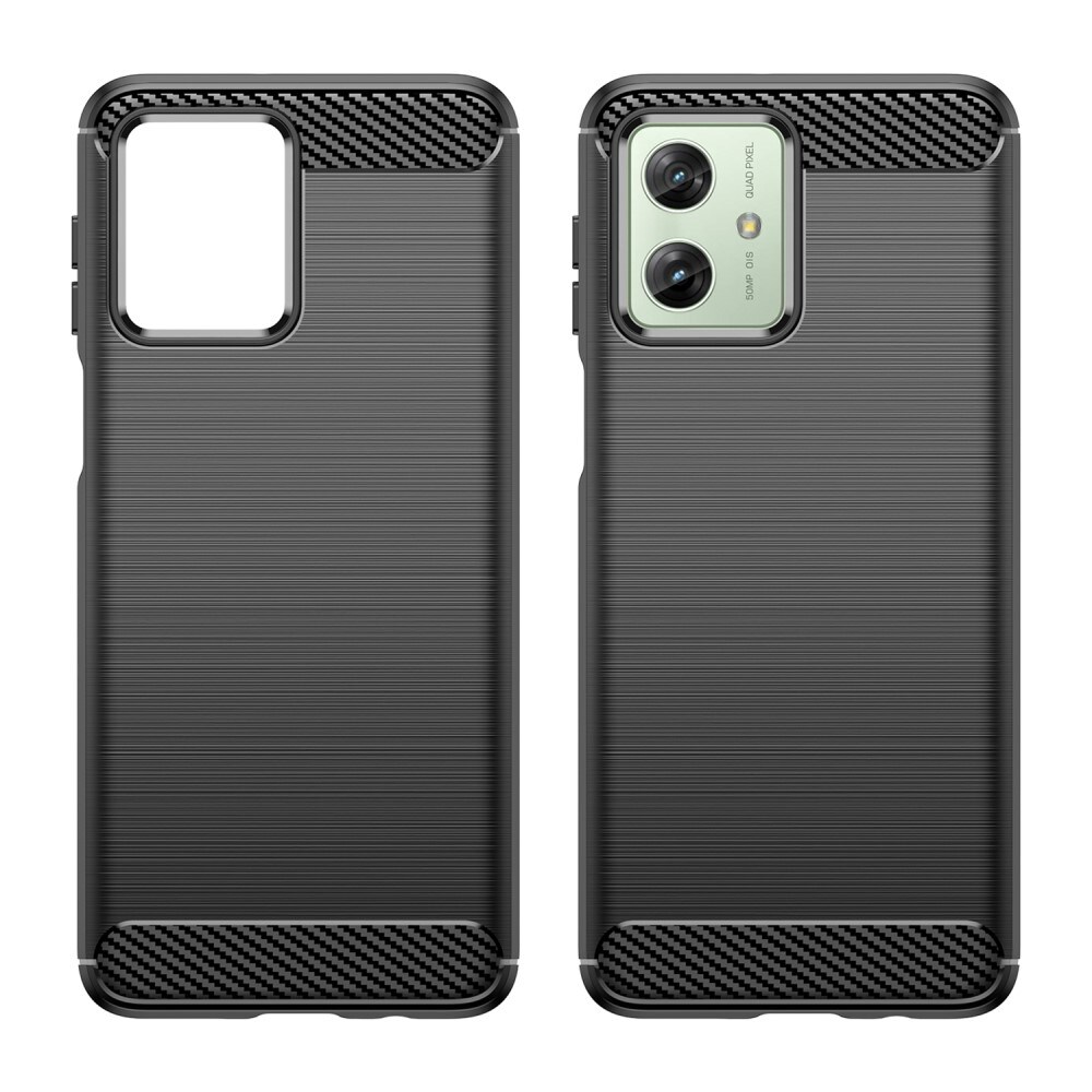 Motorola Moto G54 TPU-cover Brushed, Sort
