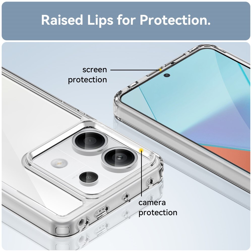 Xiaomi Redmi Note 13 Pro Crystal Hybrid-cover, Gennemsigtig