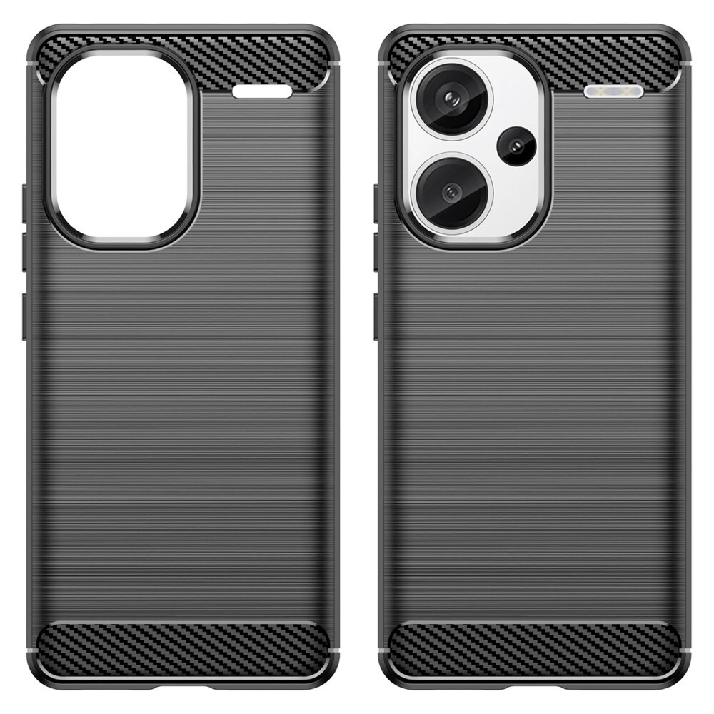 Xiaomi Redmi Note 13 Pro Plus TPU-cover Brushed, Sort