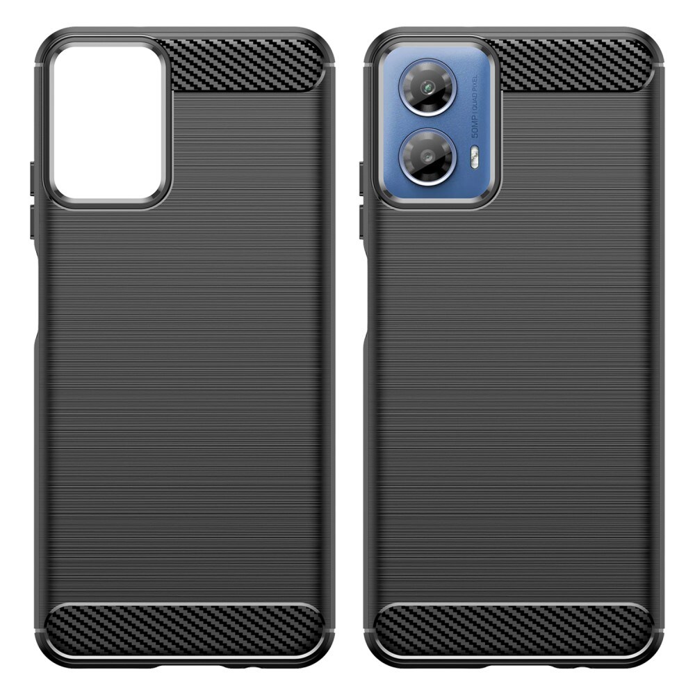 Motorola Moto G34 TPU-cover Brushed, Sort